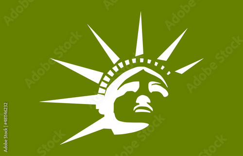 vector illustration of a statue of liberty