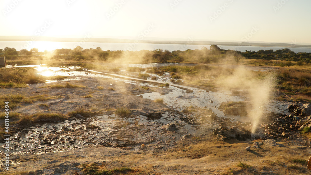 Safari camp near Binga at Lake Kariba between Zambia and Zimbabwe. Safari camp near Binga at Lake Kariba between Zambia and Zimbabwe.