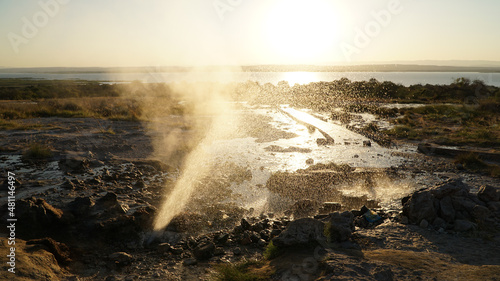 Wallpaper Mural Safari camp near Binga at Lake Kariba between Zambia and Zimbabwe. Torontodigital.ca