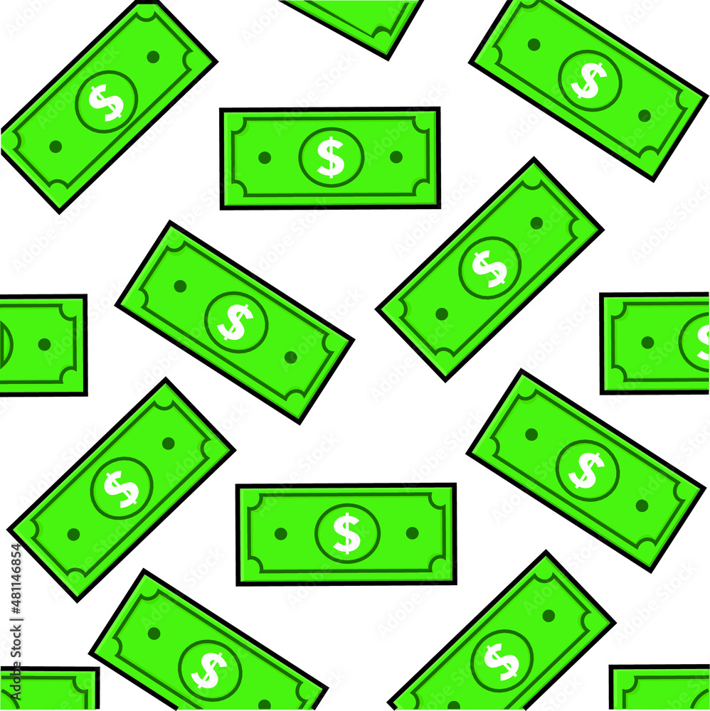 seamless background with money dollars flat vector logo icon design illustration seamless background with money dollars flat vector logo icon design illustration