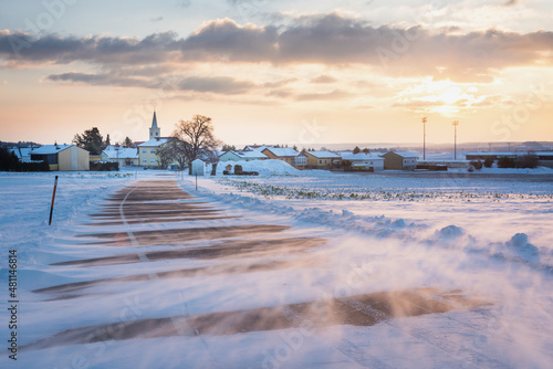 snow drift in the morning burgenland © Ewald Fröch