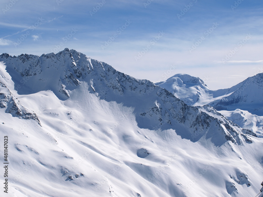 Obraz premium OG Airmès communication Tous droits réservés montagne sommet vanoise Bellecôte grande casse la plagne Roche de Mio