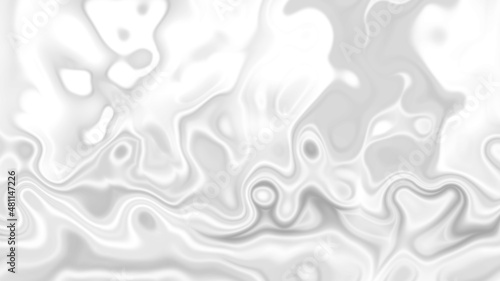 White smooth glossy abstract elegant liquid animation background. Seamless looping animation.
