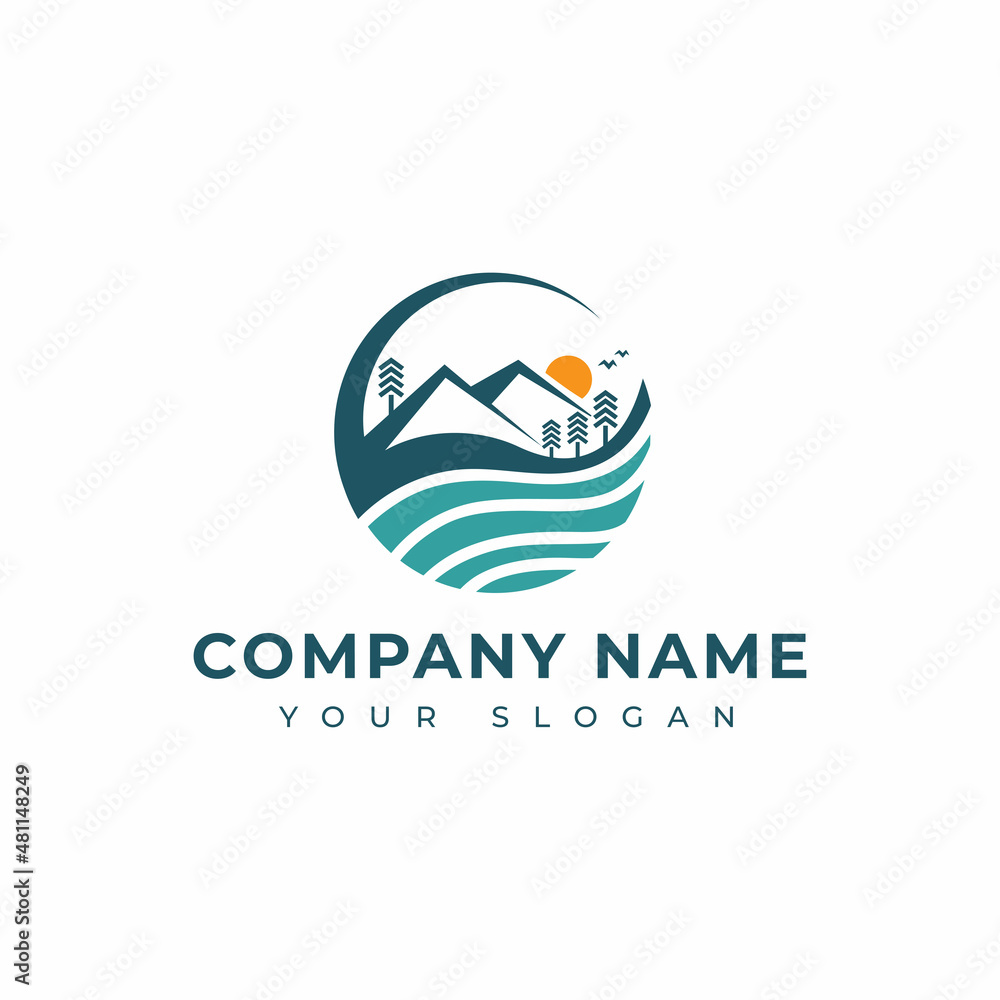 nature logo vector design template