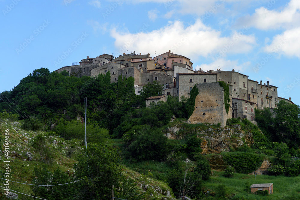 Civitella Alfedena, old village in Abruzzi