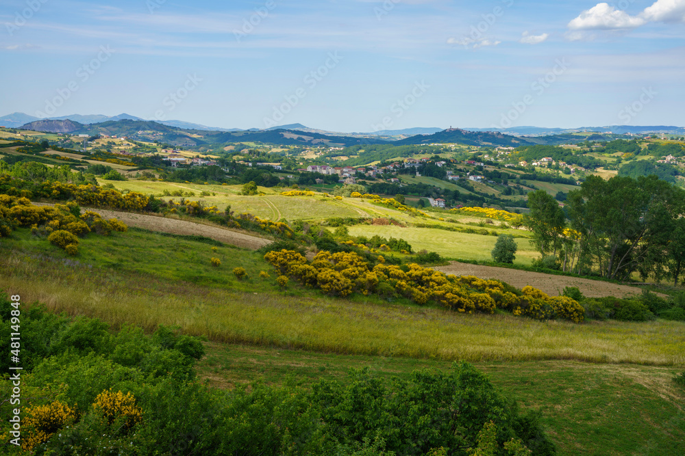 Landscape in Molise near Macchiagodena and Frosolone