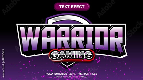 3d esport logo editable text effect premium style vector template