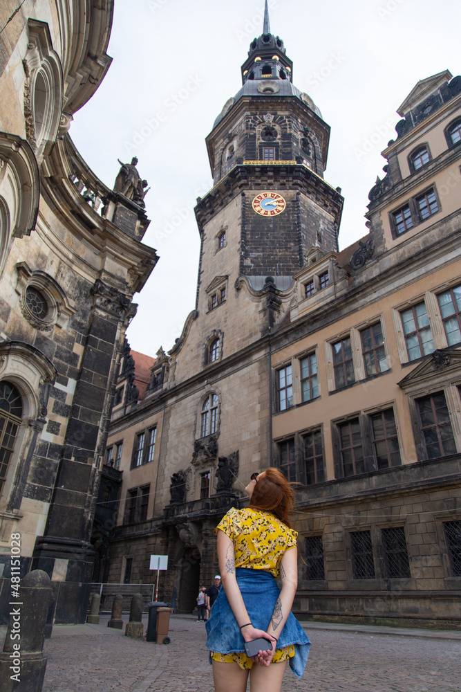 People walking in Dresden
