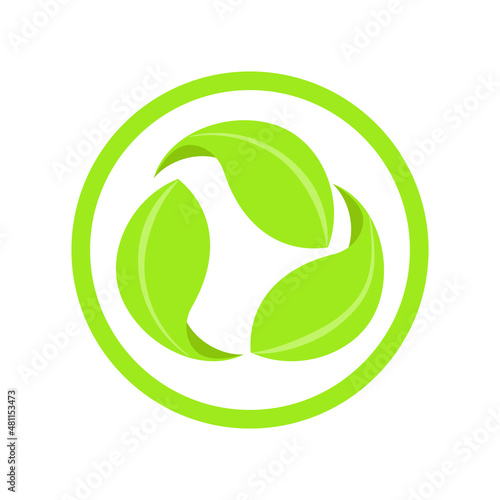 Wallpaper Mural Carbon neutral icon logo, recycling, ecology label Torontodigital.ca