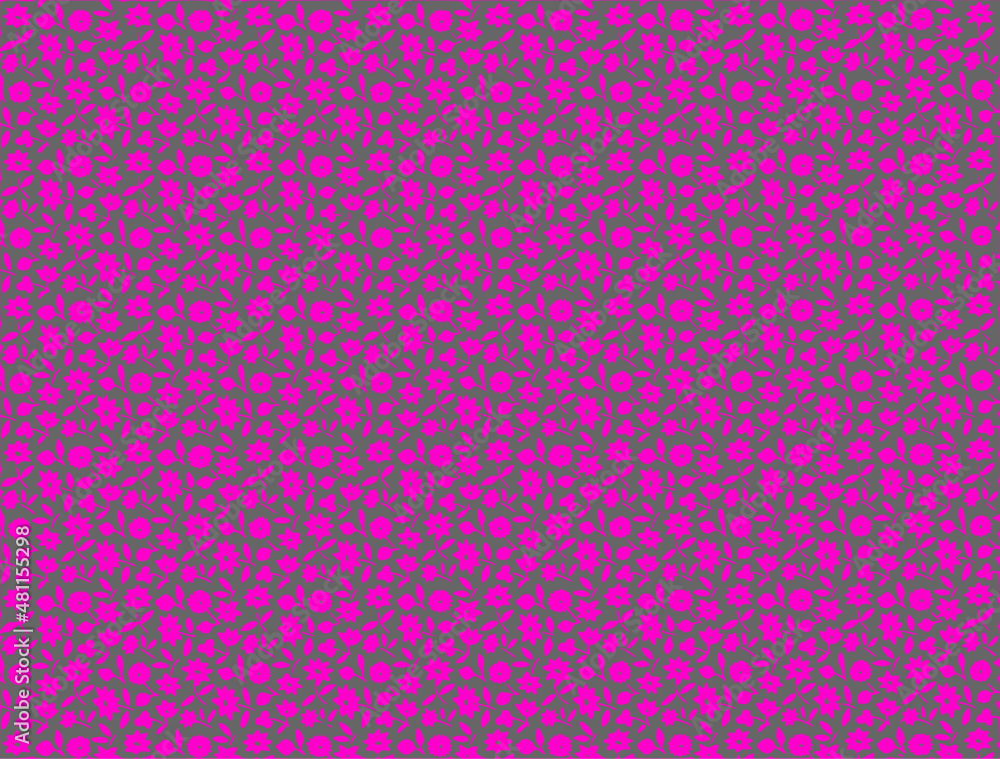 seamless pattern with leaves and flowers seamless pattern with leaves and flowers