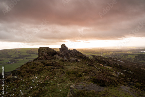 sunset in the mountains in the UK © Nathan P Taylor