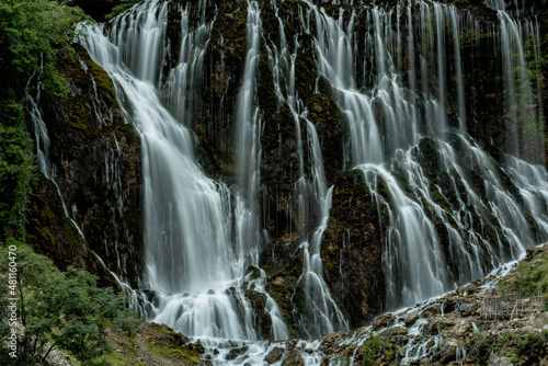 Beautiful cascade of waterfalls. Aladagla National Park. Kapuzbashi waterfalls. Turkey