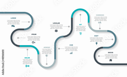 Infographic design template with place for your data. Vector illustration.