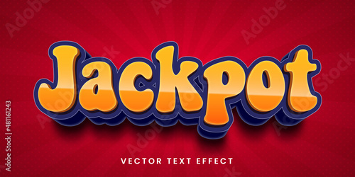 Editable text effect Jackpot title style