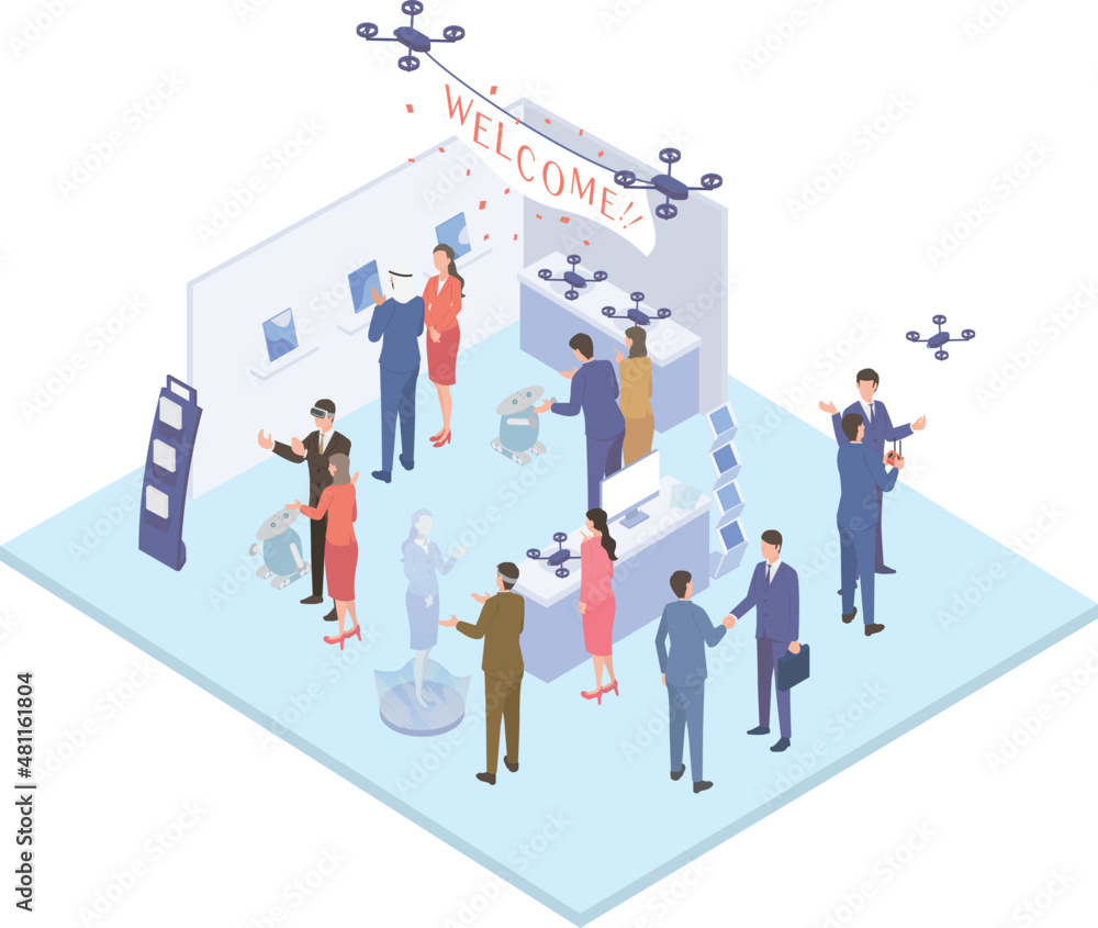 展示会でグローバルな商談をするビジネスパーソンのアイソメイラスト Stock Vector Adobe Stock 展示会でグローバルな商談をするビジネスパーソンのアイソメイラスト Stock Vector Adobe Stock