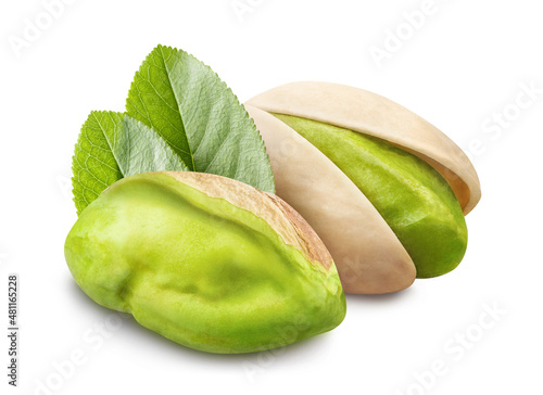 Wallpaper Mural Pistachios, isolated on white background Torontodigital.ca