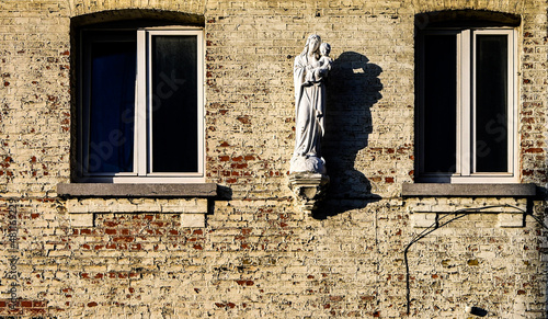 old window with shutters