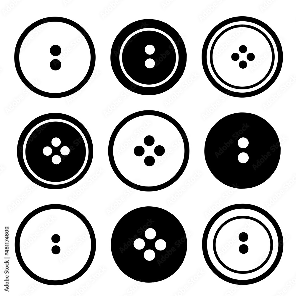 set of buttons set of buttons