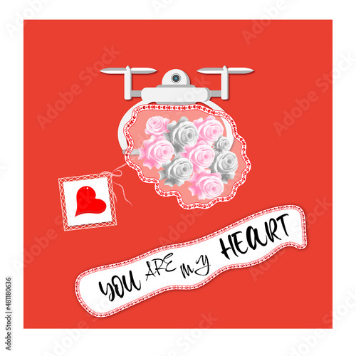  Dron Happy Valentine's Day