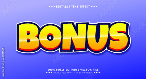 Bonus Prize Style - Editable 3d Text Effect