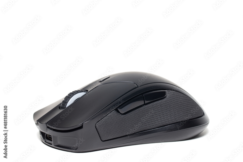 Modern design wireless mouse for computer isolated on white background. Modern design wireless mouse for computer isolated on white background.