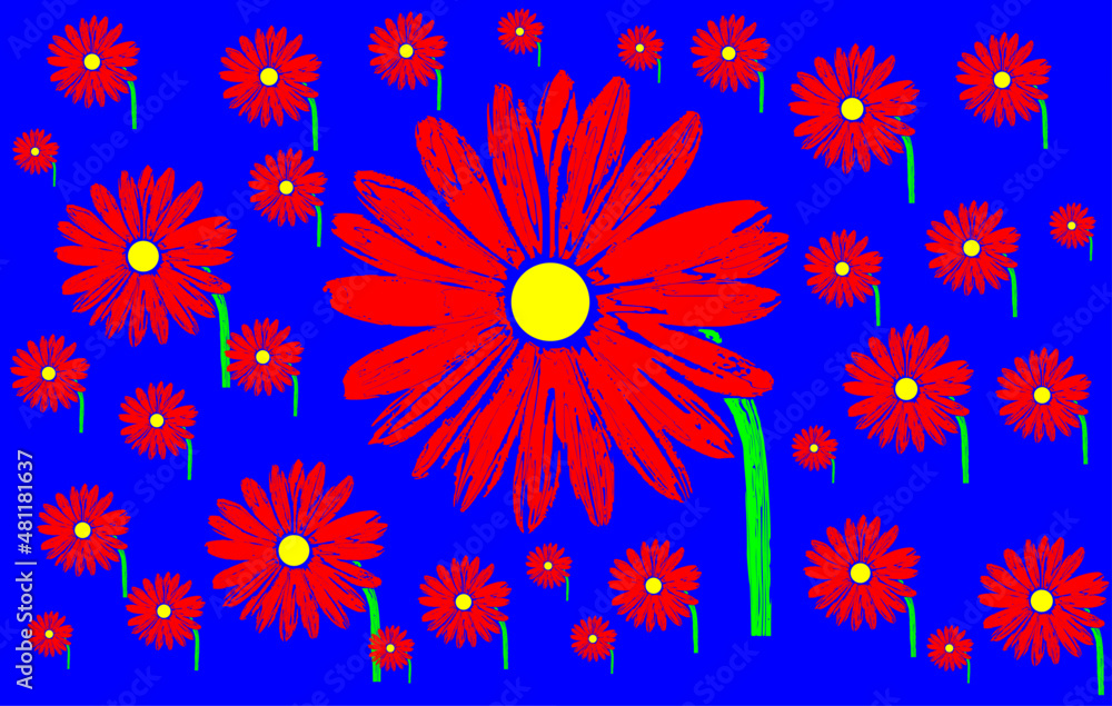 background with red flowers background with red flowers