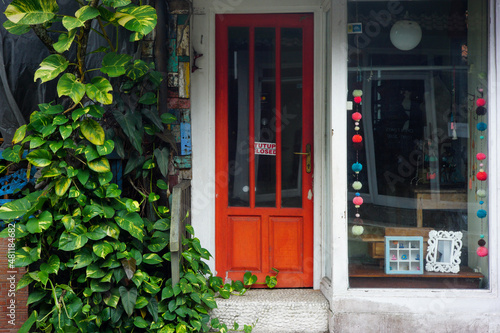 The door of the shop (artshop) in Ubud, Bali. photo