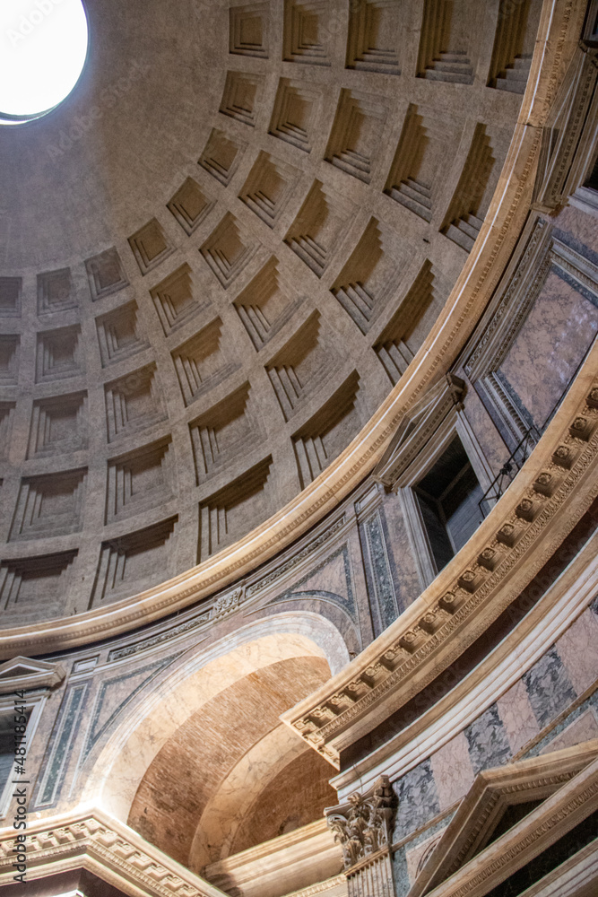 Impressive dome of the Pantheon, Rome