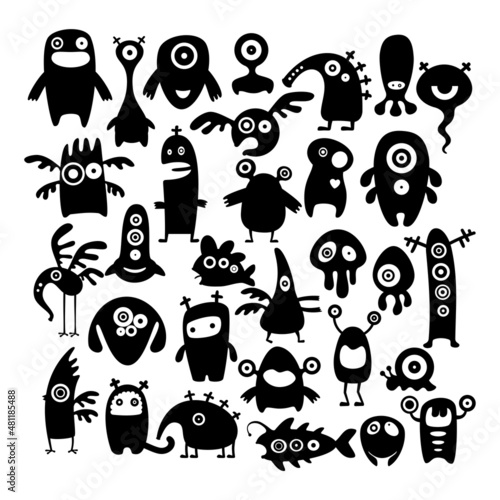 Cartoon monsters