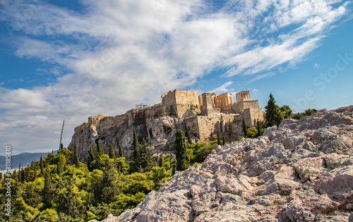 Obraz na płótnie View of the athens parthenon w salonie