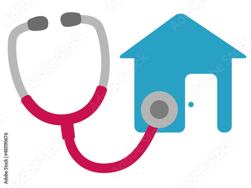 おうち診断（house and stethoscope）