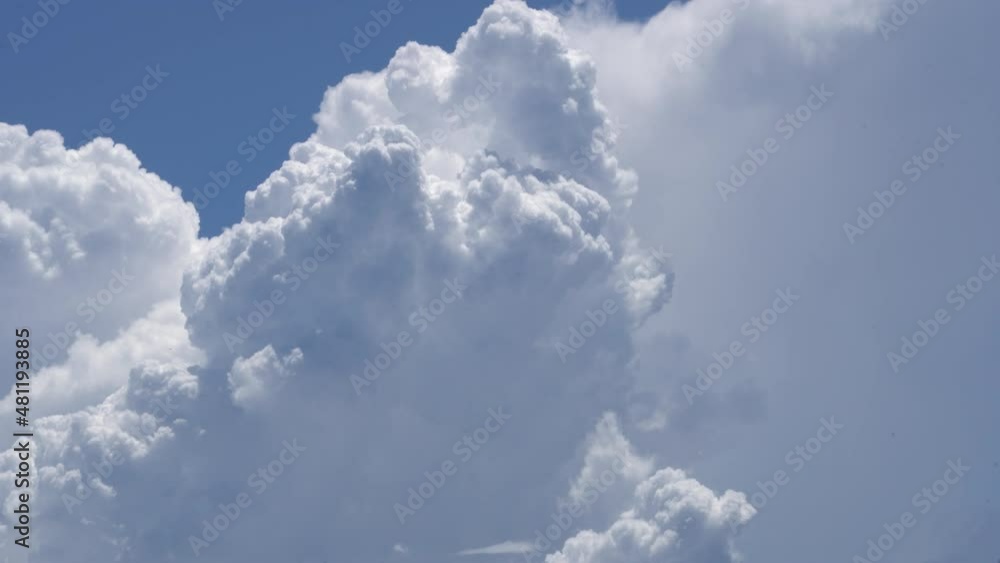 Cumulonimbus cloud and blue sky in JAPAN. Without sounds Cumulonimbus cloud and blue sky in JAPAN. Without sounds