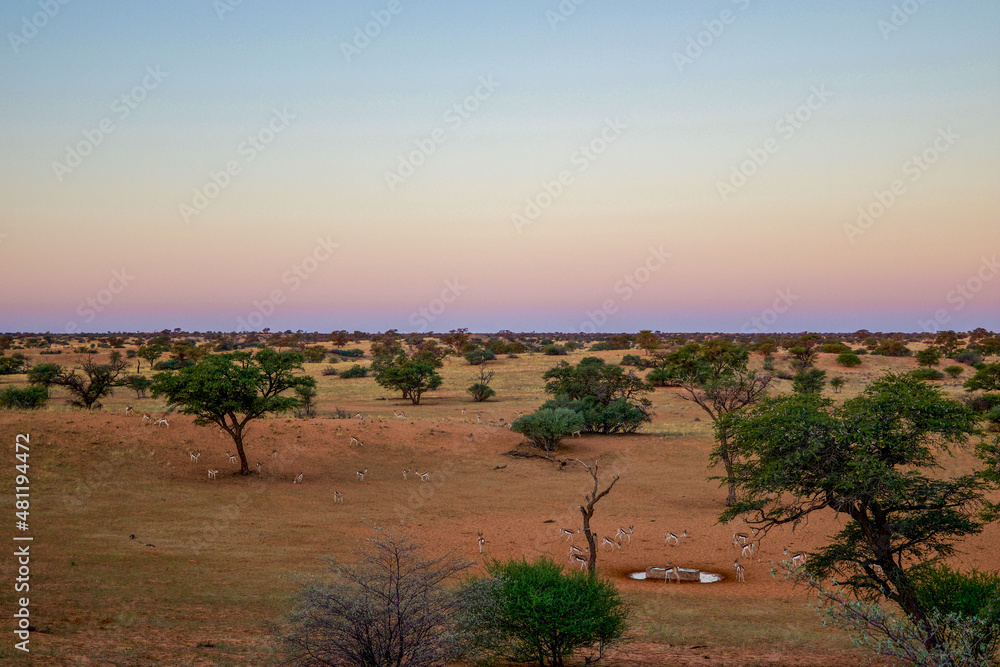 Sunset over Gharagab in the Kgalagadi Sunset over Gharagab in the Kgalagadi