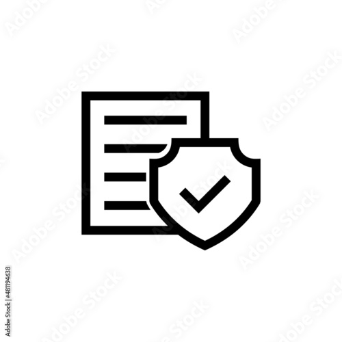 Terms of conditions icon isolated on white background photo