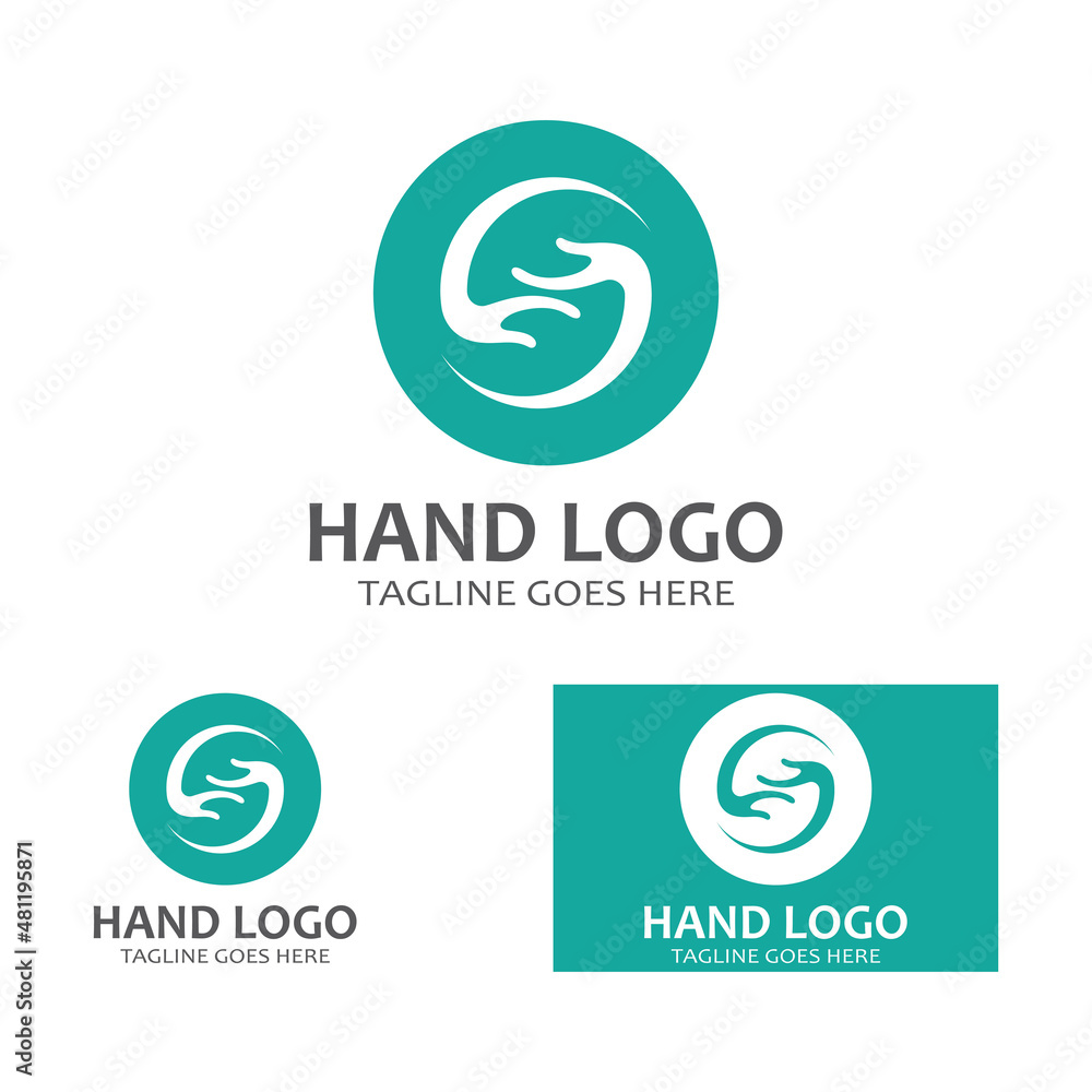Hand logo icon vector design template illustration Hand logo icon vector design template illustration