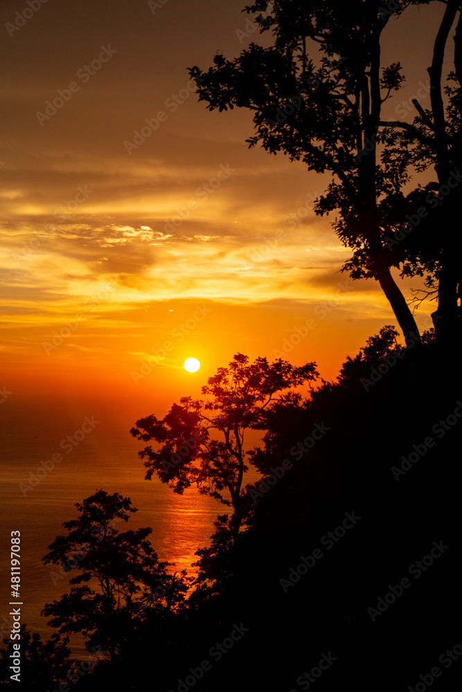 Aerial view of Big Buddha viewpoint at sunset in Phuket province, Thailand Aerial view of Big Buddha viewpoint at sunset in Phuket province, Thailand