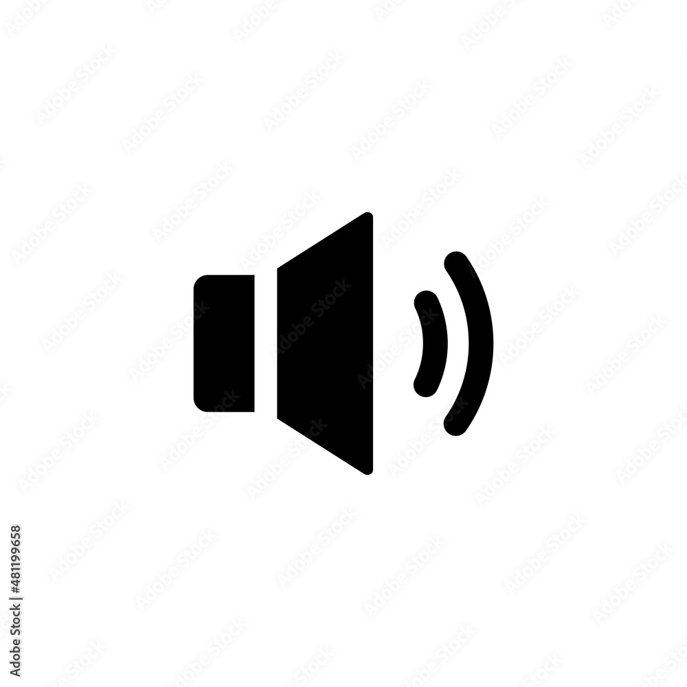 Speaker simple flat icon vector illustration. Speaker simple flat icon vector illustration.