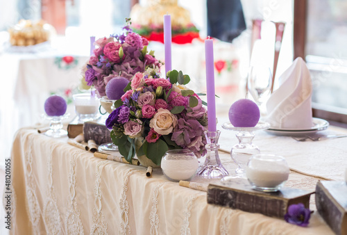 wedding table setting