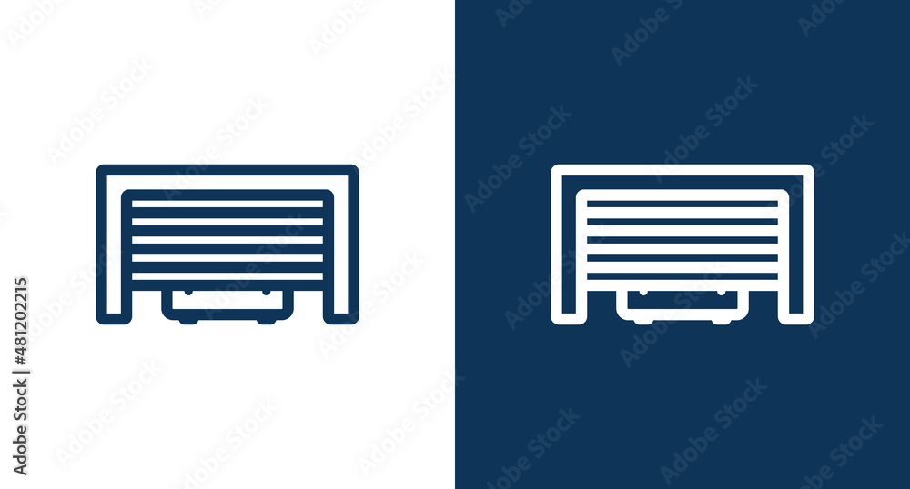 Garage icon illustration isolated vector sign symbol Garage icon illustration isolated vector sign symbol
