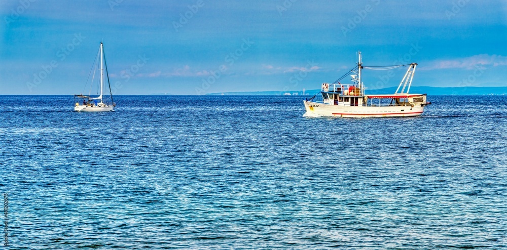 Obraz premium Boats on the sea