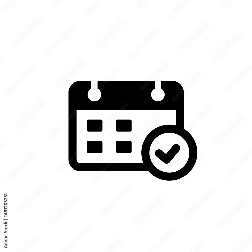 Calendar simple flat icon vector illustration. Calendar simple flat icon vector illustration.