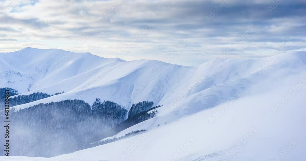 Beautiful winter in the Carpathian Mountains, Pylypets, Ukraine. Timelapse. Beautiful winter in the Carpathian Mountains, Pylypets, Ukraine. Timelapse.