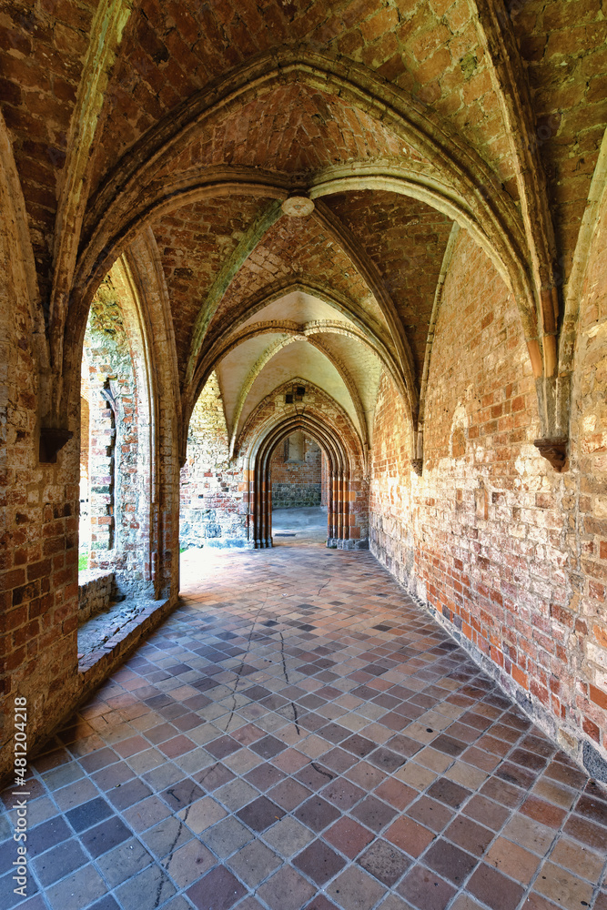 Former Cistercian Chorin Monastery, Cloister, Brandenburg, Germany
