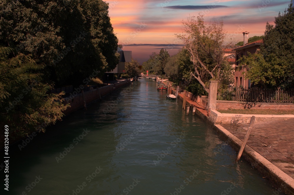 Fototapeta premium Venedig im Sonnenuntergang