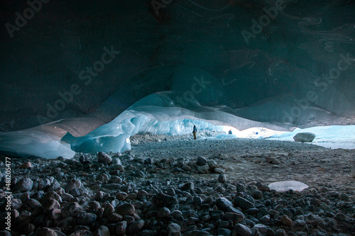 Intérieur de la caverne glaciaire