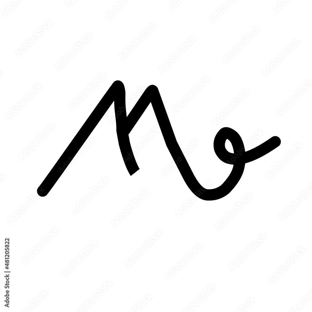 Initial letter m mountain tail style logo design vector template Initial letter m mountain tail style logo design vector template