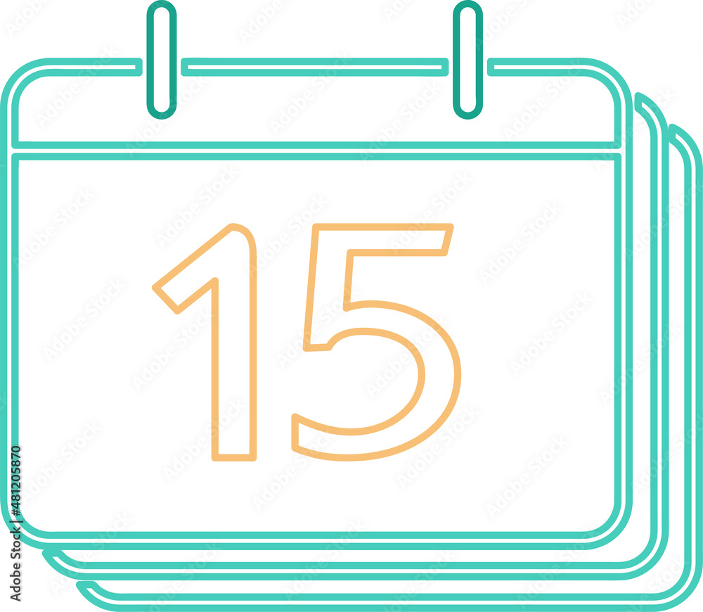 Calendar icon sign symbol design