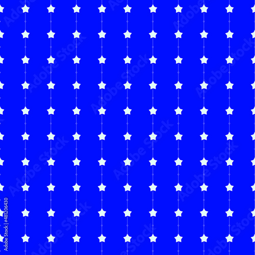 Seamless with light stars on the blue background