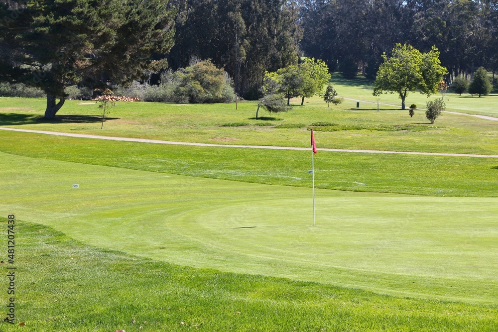 California golf course green California golf course green