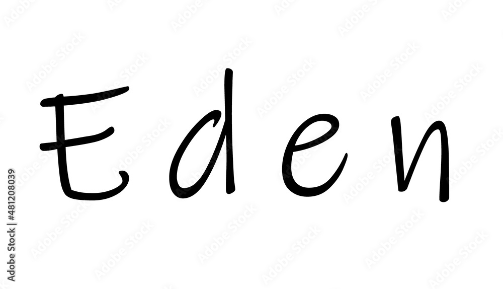 Simple text name design on white Simple text name design on white